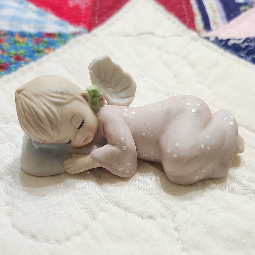 Sleeping Angel Lufton China Figurine